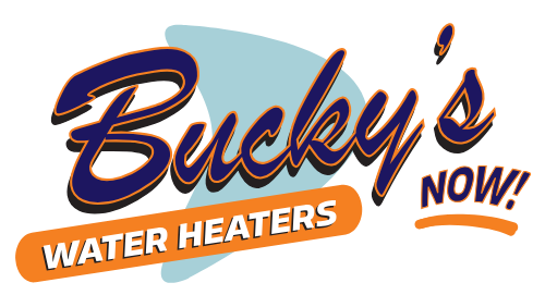 Bucky's Water Heaters Now logo, Calgary’s trusted experts for water heater installation and repairs