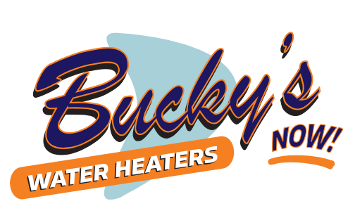 Bucky's Water Heaters Now logo, Calgary’s trusted experts for water heater installation and repairs